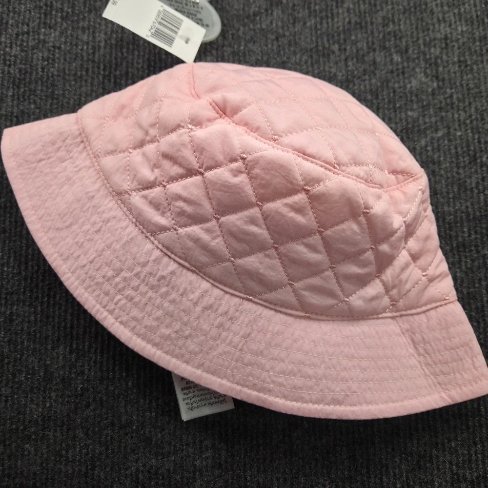 Disney Parks Minnie Mouse Pink Quilted Bucket Hat Snow‎ Angel Youth Kids NWT